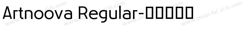 Artnoova Regular字体转换